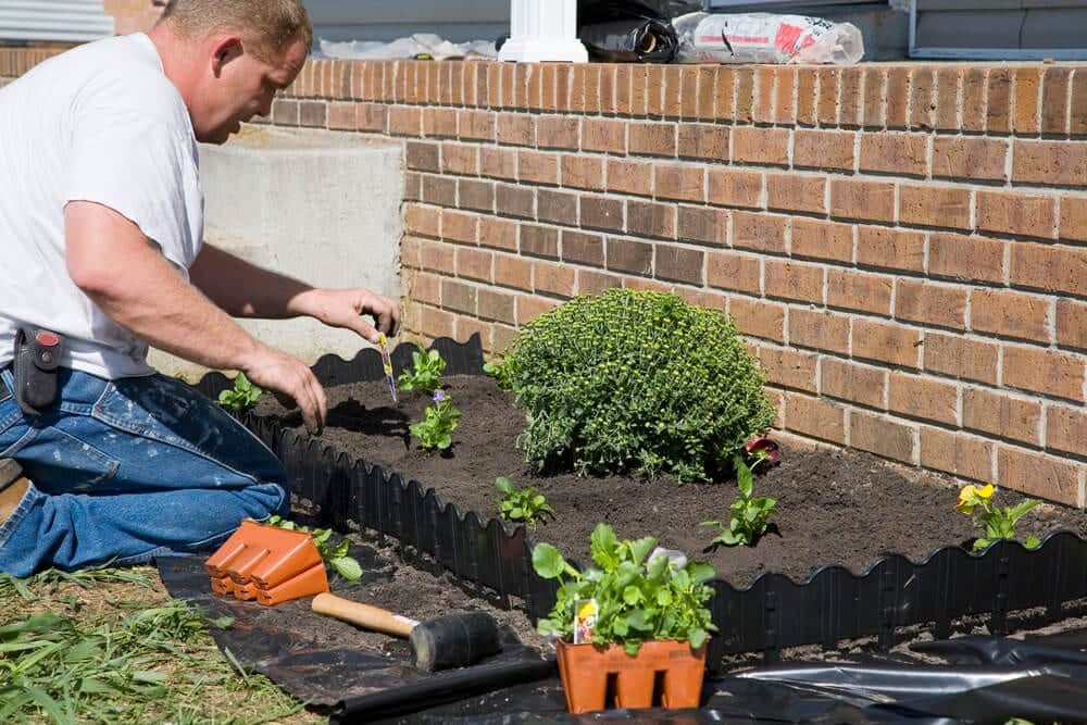 flower beds for proper drainage - Big Easy Landscaping