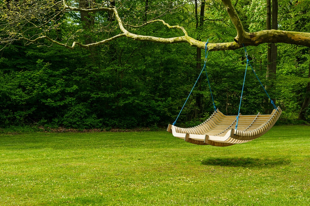 Swinging Chair at the Backyard