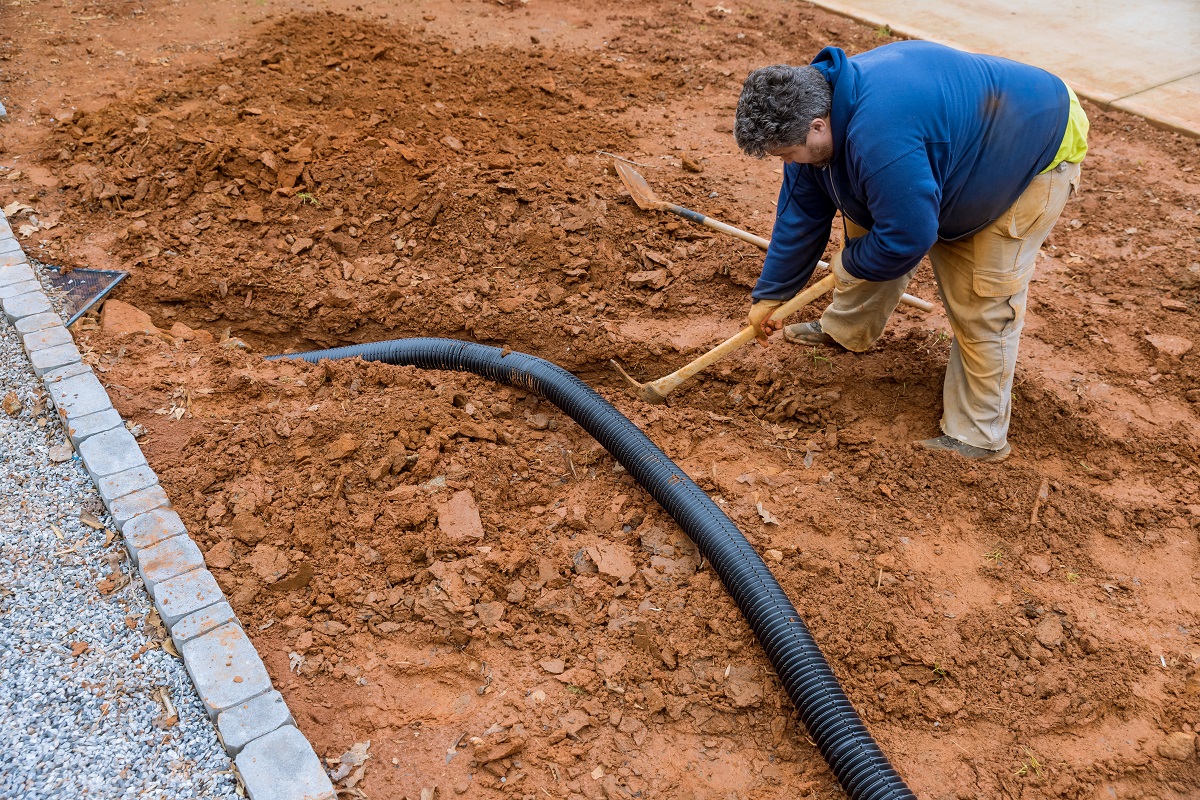 Protect yard from erosion with French drains