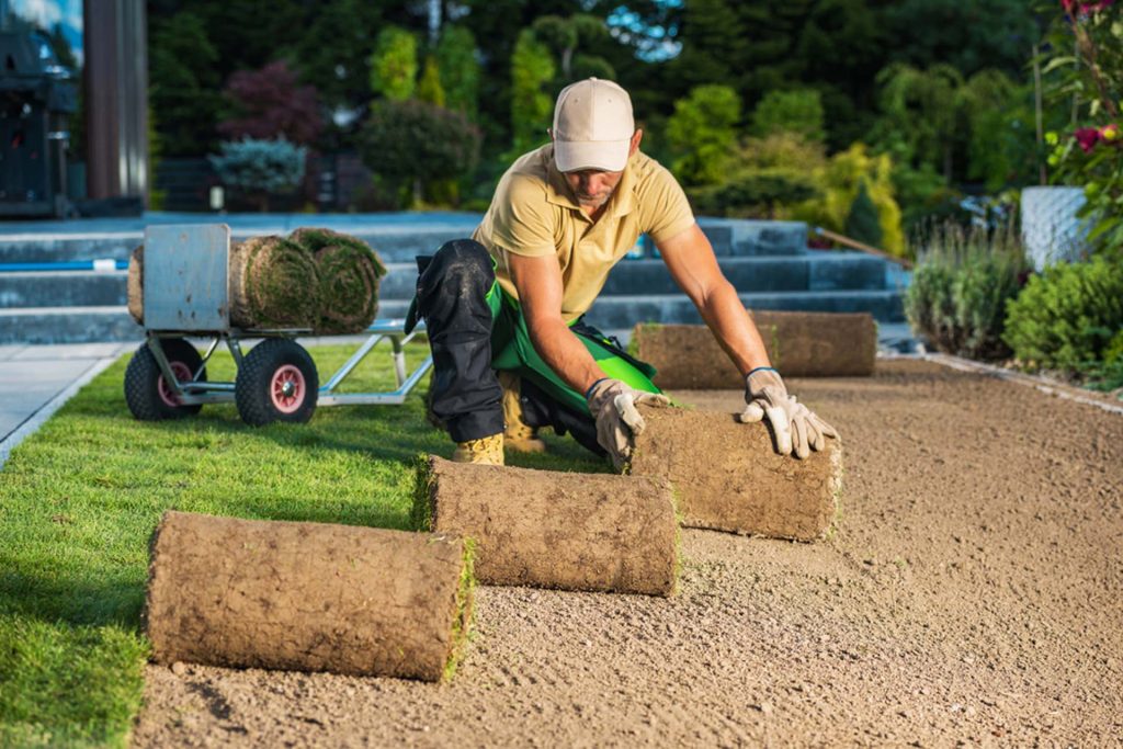 The Big Easy Landscaping team at work