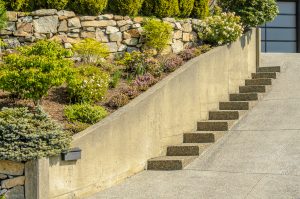 Adding Steps to a Sloped Hardscape Yard in New Orleans, LA